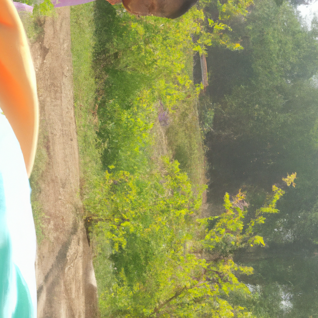 Traveler with camera smiling in a narrow alley market